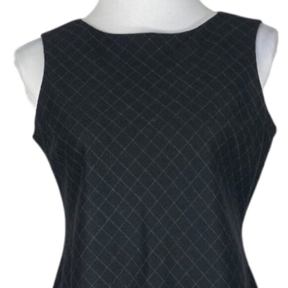 Lauren Ralph Lauren Women's Gray Diamond Print Luxury Wool Sheath Dress 6/C38.5 - Picture 4 of 8